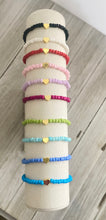 Load image into Gallery viewer, Multi colored beaded heart bracelet
