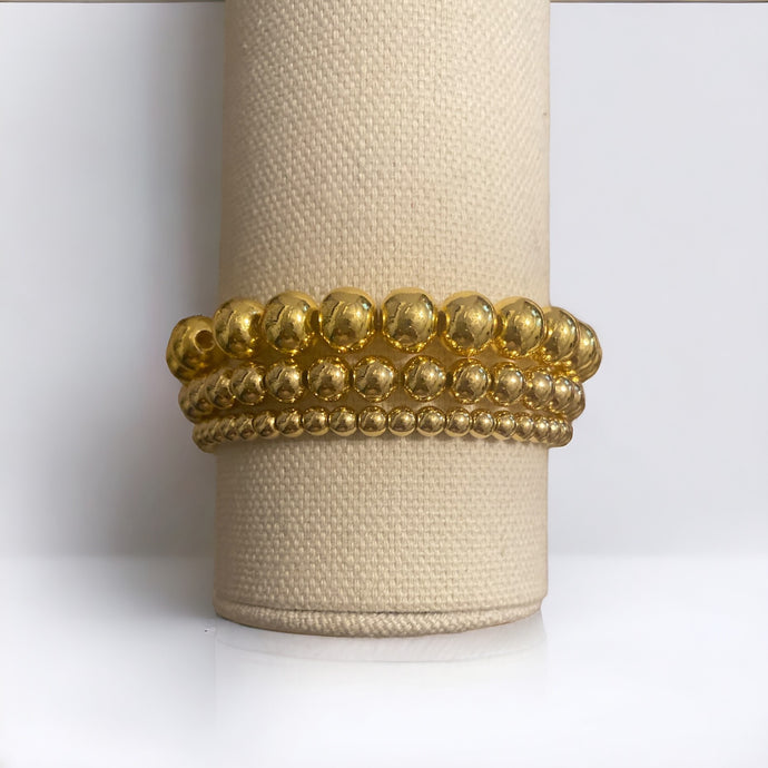 Gold-plated Bead Bracelet